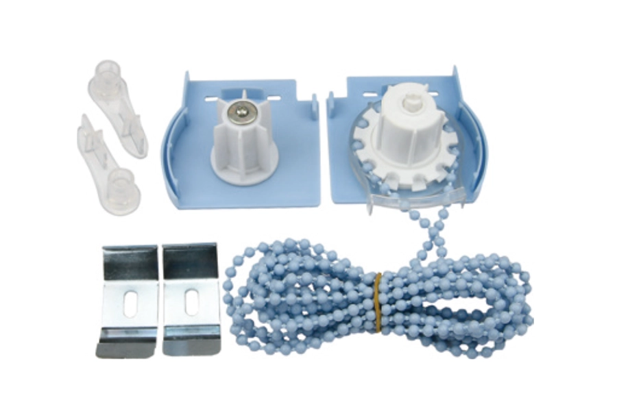 Matching control parts, chains and brackets for zebra blind systems