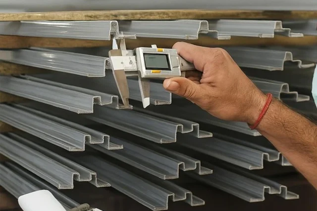 dimensional inspection of aluminum blind components