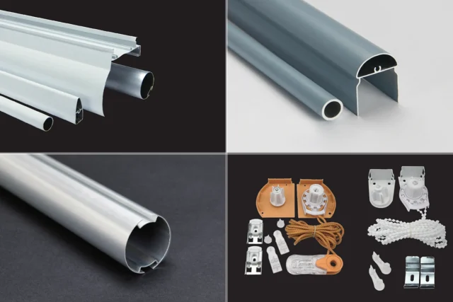 roller blind components Roller blind components including control units, brackets and tubes