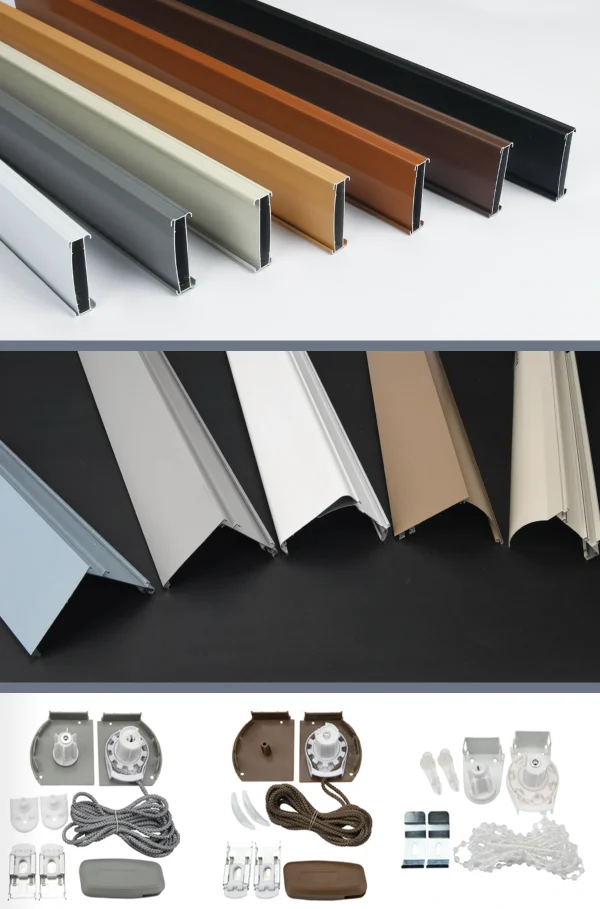 OEM custom aluminum profiles for window covering systems