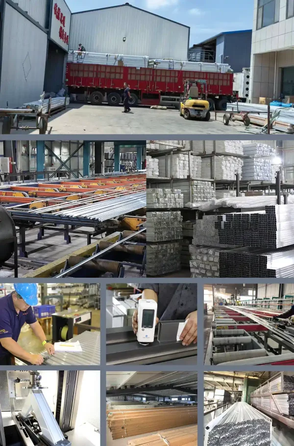 Window blind aluminum profile production line