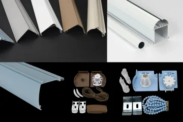 Zebra blind aluminum profiles and components